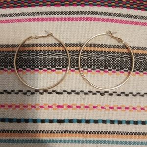 Gold hoop earrings